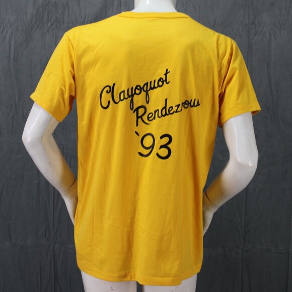 Vintage Graphic T-shirt - Proud to Be a Logger Clayoquat Rendezvous 93 -Men's XL - Picture 5 of 9